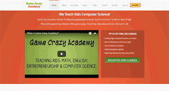 Desktop Screenshot of gamecrazyacademy.com